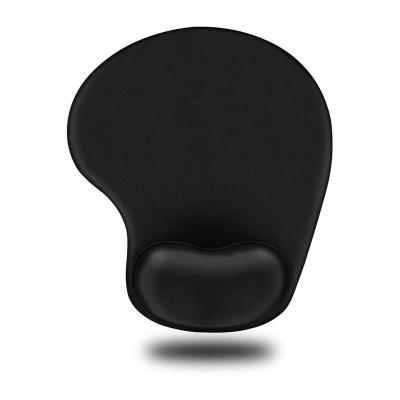 China Lycra Anti-Slip Comfortable Elastic Cloth Gel Wrist Rest Ergonomic Black Outdoor Ergonomic Gaming Mouse Pad for sale