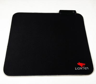 China OEM Base Small Soft Rubber Cloth RGB LED Light Gaming Outdoor Mouse Pad for sale