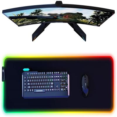 China 100% Eco-Friendly Non-Toxic Extra Long Mics USB Connect Custom RGB Backlit Mouse Pad Desktop Protective Gamer Mouse Pad for sale