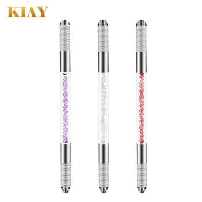 China Manual Pen Fog Eyebrow Microneedles Permanent Double Blade Blade Tattoo Heap Pen Permanent Makeup Acrylic Manual Tattoo for sale