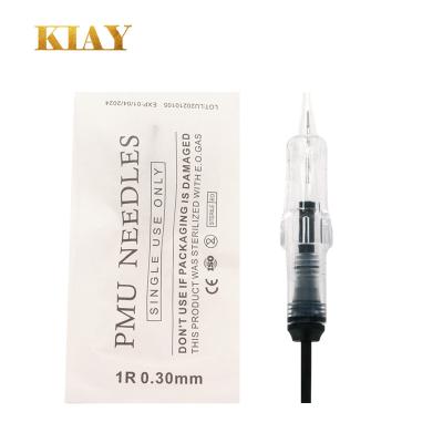 China Permanent Tattoo Cartridge Needle PMU Needles Prevent Blood Safety Ink Cartridge and Membrane Needles Backflow for sale