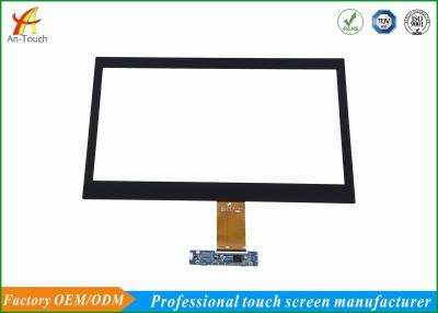 China 14 Inch Waterproof Touch Panel Glass Panel , Multi Touch Screen Overlay Kit for sale