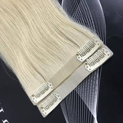 China Thick Body Wave Hair Extensions Cut Ins 100% Remy Clip In Hair Invisible Extension for sale