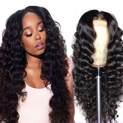 China Raw Body Wave Virgin Cuticle Aligned Hair Wigs Vendors Brazilian Hair Wigs Loose Wave Lace Front Wig for sale