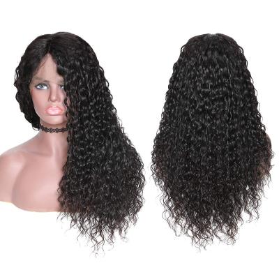 China Body Wave Cuticle Aligned Virgin Hair Wig Pre Plucked Part Free Lace Water Wave Wig Frontal Hair, Hd Swiss Lace Front Wig for sale