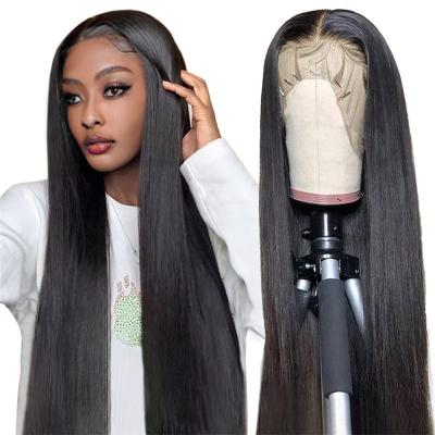 China Body Wave 100% Mink Brazilian Virgin Human Hair Wig For Black Women Straight Lace Wig for sale