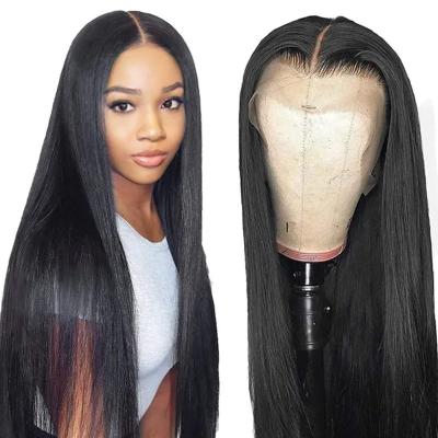 China Wholesale 13X6 13X4 Raw Silk Bone Human Hair Lace Front Wigs Body Wave Straight Virgin Hair Wigs for sale