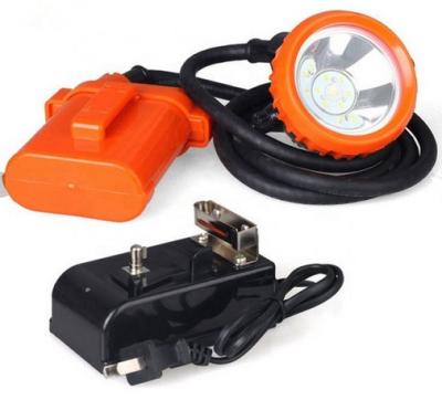 China High Powered LED Miners Cap Lamp / Coal Miners Headlamp With Rechargeable Battery for sale