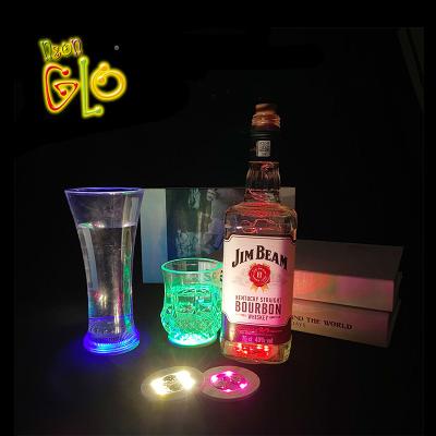 China 3 Flashes (Quickly New Design 3M Cup Eva Led Coaster Flashing Bottle Bottom Led Flashing Pads Light Up Promo Beverage Led Light Sticker For Bottle for sale