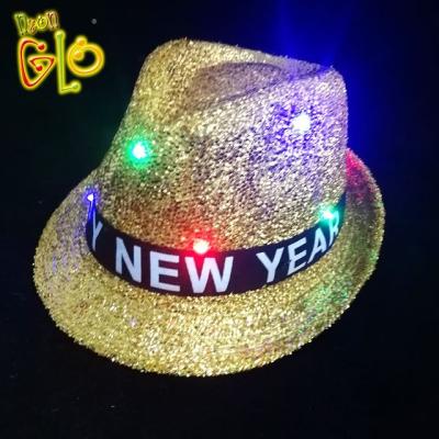 China 2018 Image Fedro Happy New Year LED Promotional Hat for sale