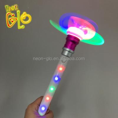 China Spinning and Flashing Flashing Rainbow Lights LED Fiber Spinner Magic Wand for DIY for sale