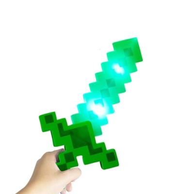 China Glowing PP Neon-Glo in Dark Gift Supplies Mosaic Pixel Swords Ignition Toys Star Wars Light Saber for sale