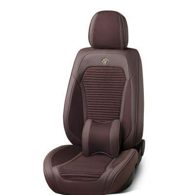 China Water Resistant Leather Material Buckwheat Pod Filling To Relieve Fatigue And Easy Care Inclusive Universal Coach Seat Covers for sale