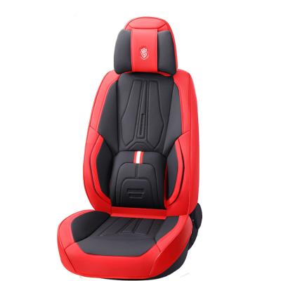 China High elasticity universal leather lumbar with support leather for seasons car automotive interior custom seat cover design men and women full set for sale