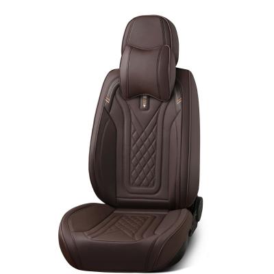 China 15pcs Universal Leather Customizable Waterproof Easy-Care Sports Car Auto Interior Seat Covers Five-Seat Sports Car Interior Seat Covers for sale