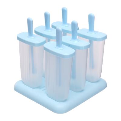 China 2021 Viable Plastic Silicone Mold Ice Cream Pop Popsicle Molds Ice Cream Maker Mold for sale