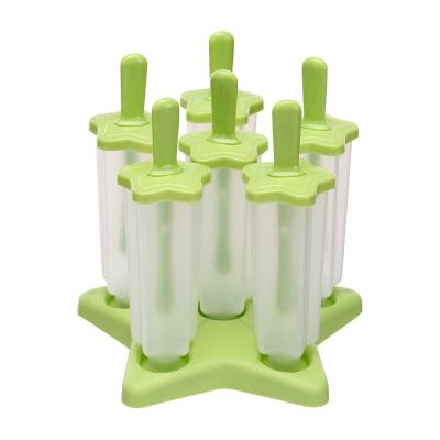 China Viable Hot Selling Plastic Ice Cream Mold Popsicle Star Shape Popsicle Mold for sale