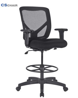 China (Size)Nice adjustable high end multifunctional drafting chair with foot ring and adjustable arms for sale