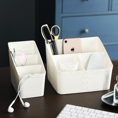 China Plastic Storage Box Storage Living Size Cosmetic Creative Desktop Storage Box for sale