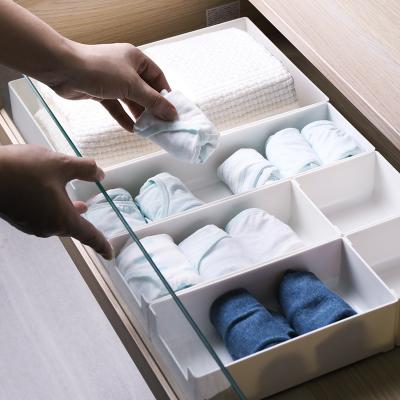 China Drawer viable plastic storage box can be used to store kitchen storage and to organize toys, underwear, earphone cord/wire for sale