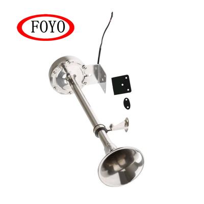 China Boat Accessories Stainless Steel Marine Horn Single 12V 24V Marine Trumpet For Boat for sale