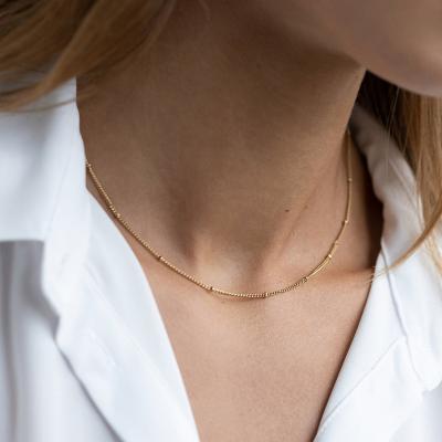 China FASHIONABLE Cute Tasty Adjustable Jewelry Stainless Steel Gold Chain Ringcal Choker Initial Minimalist Jewelry For Women DIY for sale