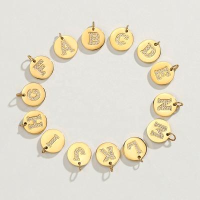 China Ringcal a-z initials letter pendant women fashion accessories jewelry fashionable custom chain Diamond Gold DIY charm alphabet YP25328 - YP25353 for sale