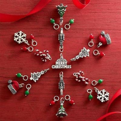 China Cute Ringcal Custom Christmas Charm For Jewelry Making Christmas Festival Designer Charms For DIY Bracelet Initial Custom Necklace for sale