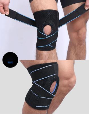 China Best Selling Adjustable Breathable Fitted Fitness Training Adjustable Knee Sleeve For Protective Knee for sale