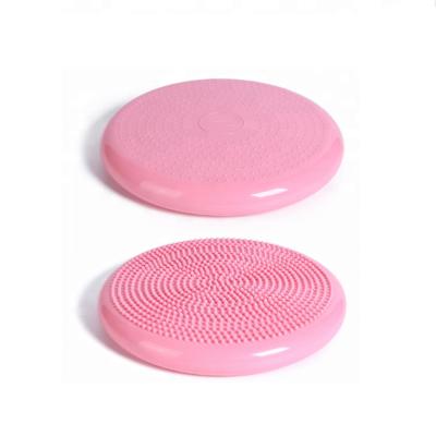 China Anti-burst Inflatable Stability Balance Disc Balance Plate PVC Yoga Massage Cushion for sale