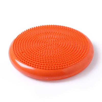 China Pain Relief PVC Shaking Seat Yoga Inflatable Trainer Massage Balance Pad Thicken Disc Shimmy Pad for sale