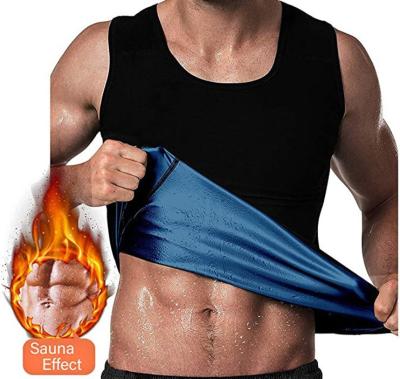 China New Popular QUICK DRY Fat Burn Muscle Building Shapewear Workout Sweat Sauna Tank Top Vest For Men for sale