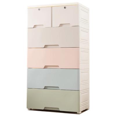 China Closet Pull-Out Storage Cabinet Modern Thickened Plastic Baby Drawer Cabinet for sale