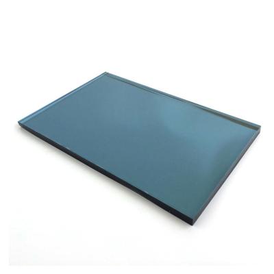 China Contemporary Glass Professional Custom Tinted Glass Door Ford Blue Coated Glass for sale