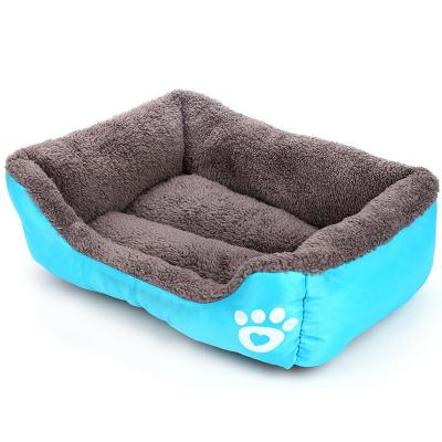 China Sustainable Dog Beds New Designer Soft Plush Pet Dog Bed Luxury Dog Beds Accessories for sale