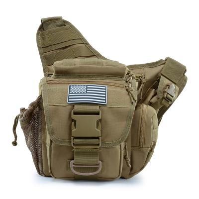 China Custom Fashion Water Proof Tactical Bag Outdoor Sport Men's Messenger Saddle Bag Trunk Sling Bag for sale