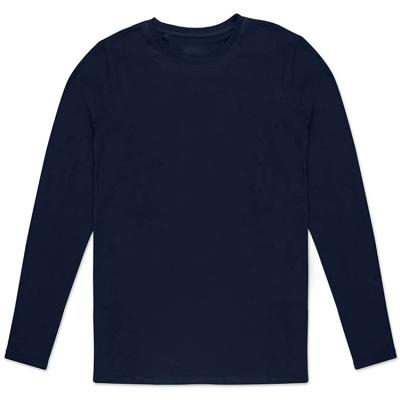 China Wholesale Compressed High Quality 100% Cotton O-Neck Long Sleeve T-Shirt With Best Qualilty for sale