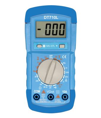 China low price digital multimeter DT710L with backlight battery tester DT710L for sale