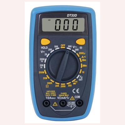 China Digital DT33D multimeter with backlight square wave output DT33D sigal for sale