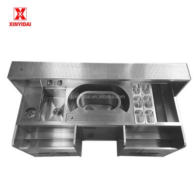 China Customizable/high quality Commercial Bar Station Professional Cocktail Station Bar Tavern Cafe Restaurant, Hotel, Customized Console for sale