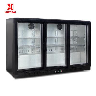 China Single temperature Mini bar refrigerator cold drink refrigerator glass door commercial beer refrigerator for sale