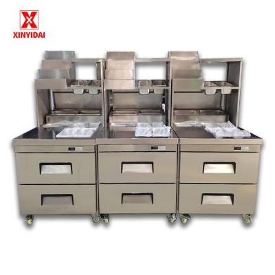 China Single-Temperature Commercial kitchen pizza preparation Typhoon cold refrigerated salad pizza cabinet for sale