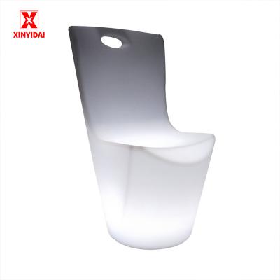 China Modern Rechargeable cocktail chair table furniture balcony and terrace LED outdoor lighting furniture for sale