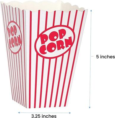 China Recycled Materials Movie Night Paper Popcorn Bucket Movie Theater Decor Popcorn Containers Popcorn Boxes For Party for sale