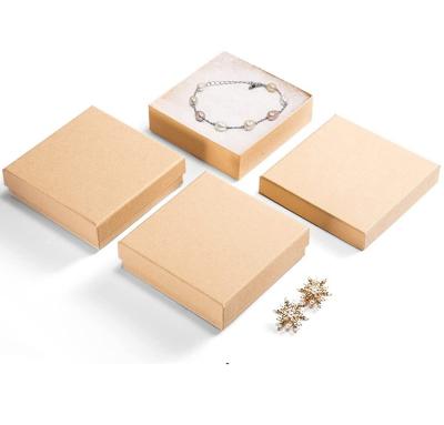 China Recycled Materials Fit 3.5X3.5X1 Inch Small Gift Box With Visual Window Cardboard Jewelry Gift Boxes For Shipping for sale