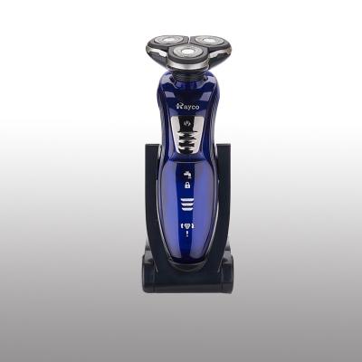 China Triple Blade Professional Mens Electric Prices Washable Rechargeable Shaver With Blue Color for sale