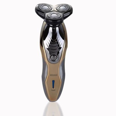 China Gold Color Triple Blade Shaving Machine Electric USB WASHABLE RAZOR for sale