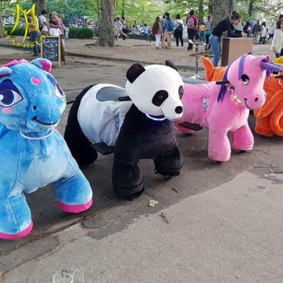 China Hansel  hot selling coin operated electronic riding animal toys electric plush motorized animals for sale for sale