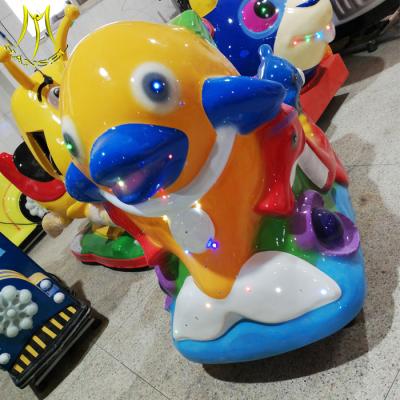 China Hansel  children indoor fun game token operated dolphin kiddie ride for sale