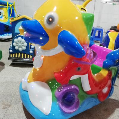 China Hansel  cheap fiber glass kiddie rides kids play park amusement swing ride for sale